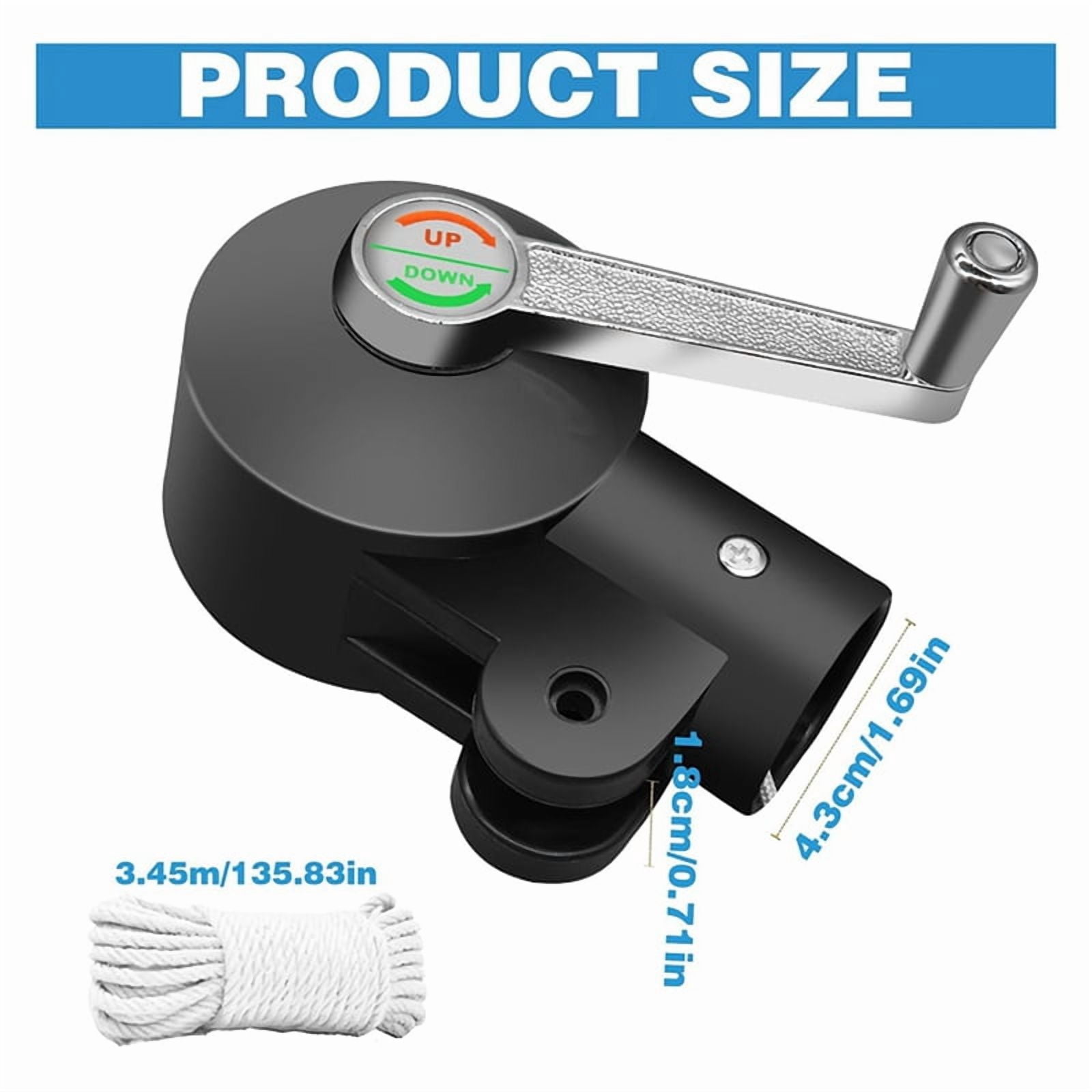 2X Cantilever Umbrella Parts, Patio Umbrella Holder Rocking Handle Adjustable Umbrella Stand Parts Patio Umbrella Parts