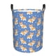 thumbnail image 1 of Balery Corgi Cesta de ropa redonda con asas, impermeable, independiente, para ropa, juguetes, dormitorio y familia-Small, 1 of 6