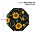 thumbnail image 3 of Disketp Sunflowers Funny Coasters,4 Pcs Leather Coasters With Holder, Perfect Housewarming Hostess Gifts,Protect Furniture From Water Marks Scratch, 3 of 9