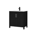 thumbnail image 6 of ELECWISH 36 Inches Bathroom Vanity in Black Finish with Undermount Ceramic Sink, Single Bathroom Vanity with Top, 2-Door Cabinet and 2 Drawers, 6 of 19