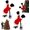 2-pcs, variant on Funny Christmas Tree Legs Holiday Decor, Swinging Plush Santa Tree,Built-In Clamp, Up-And-Down Motion, Plush Fabric, for Mantel, Entryway, Party Fun, increase the Christmas atmosphere