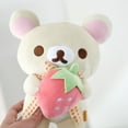 thumbnail image 3 of Kawaii Fraise Rilakkuma Peluche Kuma Rilakkuma Peluches Ours en Peluche Rilakkuma Poupée en Peluche Rilakkuma Jouets Cadeau de Noël pour Enfants, 3 of 5