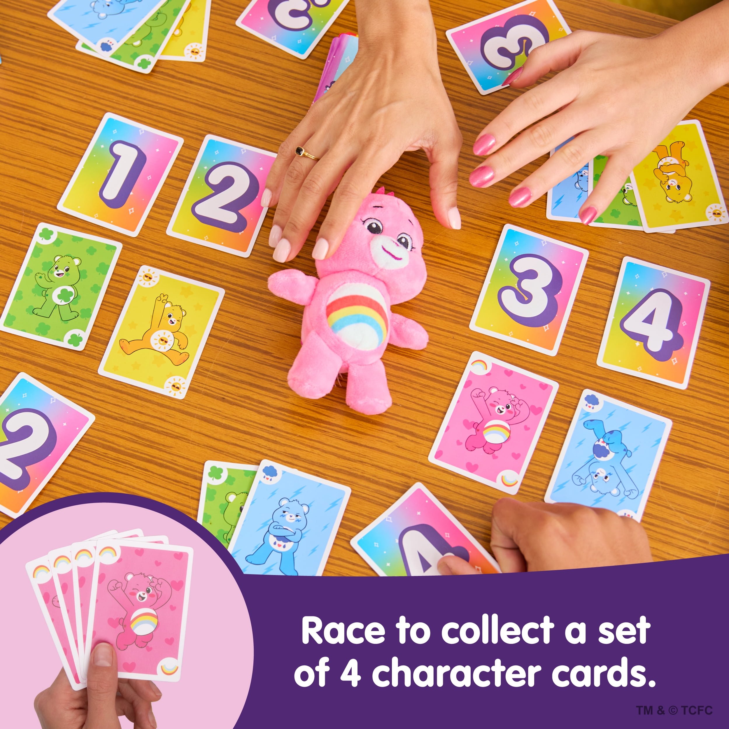 Care Bears™ Take 4 by Relatable, Card Game with Cheer Bear Plush for Ages 6+, Cute Gifts for Kids