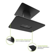 Kanto SP6HD زوج من 6 مكبرات صوت سطح مكتب مع 30 درجة من دوار ومسمار التثبيت ، أسود