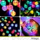 thumbnail image 5 of Luces de navidad solares 100 led esferas bola cristal copo de nieve snowflake style Artego  8 modos de uso para exteriores Guirnalda de luces Multicolor, 5 of 9
