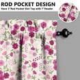 thumbnail image 5 of Kitchen Curtains and Valance Set 36 Inch Tier Pioneer Colorful Floral 3 Pieces Set Dining Room Small Curtain Drapes Cafe Curtains Valance for Home Decor Rod Pocket, 5 of 6