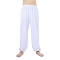 thumbnail image 3 of YM YOUMU Kids Kung Fu Pant Unisex Stretchy Elastic Waist Taichi Martial Arts Practice Trousers, 3 of 3