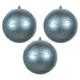 thumbnail image 5 of Vickerman 6" Periwinkle Candy Ornament with Circle Glitter Pattern, 3 per Bag, 5 of 7