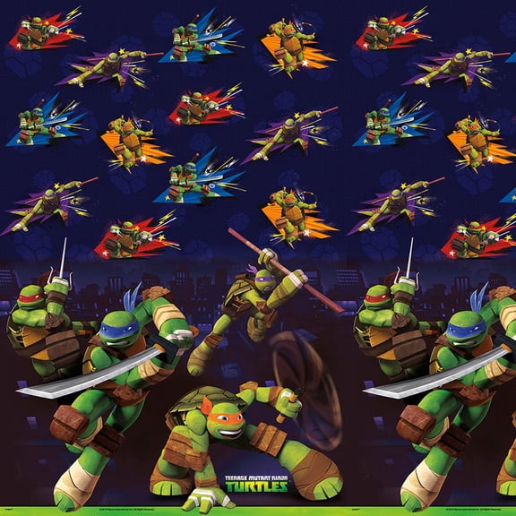 Plastic Teenage Mutant Ninja Turtles Table Cover, 84" x 54"