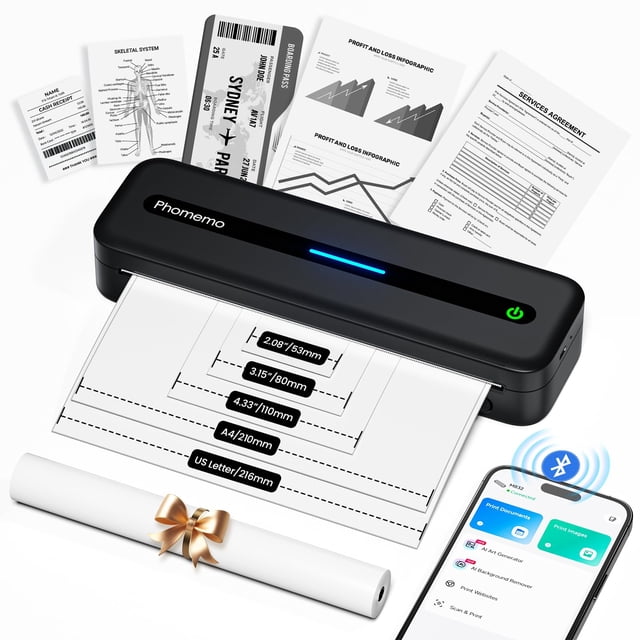 Impresora Phomemo M832 Pro inalámbrica térmica Bluetooth US Letter