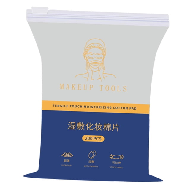 BELOVING 200 Unités Tampons de Compresse Humide Haute Efficacité Application Faciale Visage Tampon Mince Sans Trou