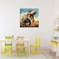 thumbnail image 3 of Stupell Industries Cottage Velociraptor Desert Sunset Canvas Art, 24 x 24, by Creative Studio, 3 of 8