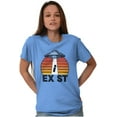 thumbnail image 3 of Aliens Exist UFO Beam Cool Believers Plus Size Crewneck Graphic Tee Shirt Brisco Brands 2X, 3 of 5