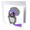 3dRose Squirrel Pirate Cartoon, Greeting Card, 6 x 6 inches, single