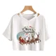 thumbnail image 1 of Camiseta de árbol de leopardo de Reno para mujer, ropa de Navidad, Tops cortos de Feliz Navidad, camiseta gótica Harajuku, camiseta de Mange de Año Nuevo, 1 of 5