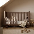 thumbnail image 5 of Art of Nursery by Storkcraft Amalfi Deluxe 5-in-1 Convertible Crib with with Bonus Toddler Guardrail, Hazelnut, 5 of 20