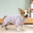 thumbnail image 4 of Cheers.US Dog Pajamas Long Sleeve Striped Casual Wear Pet Surgery Recovery Body Suit Fashion, Warm, Comfortable for Small Dogs, 4 of 16