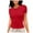 Red, variant on Women Shirts Y2K Slim Trendy Slim Short Sleeve Basic Tee Womens Summer Tops Army Green L
