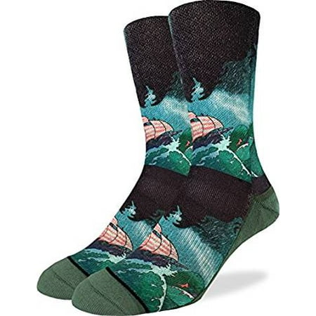 Socks - Good Luck Sock - Men's Active Fit - Sea Monster (8-13) 4110