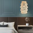 thumbnail image 2 of FOREVER BAMBOO Indonesian Hand-Woven Natural Rattan Chandelier Pendant Light Fixture Zig-Zag Shape for Kitchen Island, Living Room, Dining Room, 18 in H x 12 in W, 2 of 10