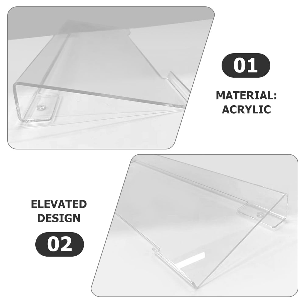 OFFIGAM Transparent Acrylic Keyboard Stand with Elevated Desktop Design for Office and Home Computer Accessories