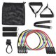thumbnail image 1 of 11pcs Resistance Bands Set Workout Fitness Exercise Tube Bands Door Anchor Ankle Straps Cushioned Handles for Home Gym Travel, 1 of 4