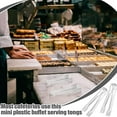 thumbnail image 7 of 16 Pcs Plastic Buffet Serving Tongs Mini Utensil Appetizers Clear Kitchen 6.3 Inch Small Ice, 7 of 7