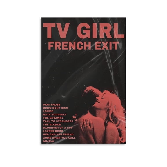 TV Girl Poster FRENCH EXIT Music Album Poster 10 Home Decor Poster Wall Art Hanging Picture Print Bedroom Decorative Painting Posters Room Aesthetic 12x18inch(30x45cm)