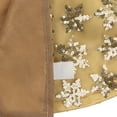 thumbnail image 6 of Northlight equin Snowflake Pattern Mini Christmas Tree Skirt - Gold - 20", 6 of 7