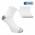 thumbnail image 3 of Calcetas Fruit Of The Loom para Hombre, Quarter Afelpado y Anatómico 5 Pares Blanco Unitalla, 3 of 3