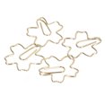 thumbnail image 5 of 50 Uds Clips de papel portátiles oro pequeño único lindo forma de Sakura Clip de papel marcapáginas decoración de clasificación de archivos de oficina, 5 of 5