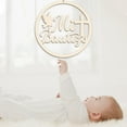 thumbnail image 4 of Mi Bautizo Wooden Sign Baby Shower Supplies Wood Letters Sign Decorations Photo Booth Mi Bautizo Baby Shower Hanging Wall Ornaments 11.8 inch colorful, 4 of 9
