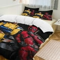 thumbnail image 2 of Deadpool Wolverine Bedding Sets Ultra Soft Skin-Friendly Duvet Cover 3 Piece, Cute Comforter Cover Bed Set for Boys Girls Kids ( 1 Duvet Cover + 2 Pillowcase), 86"X70", 2 of 8
