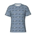 thumbnail image 3 of Naloa Cute Whale Men's T-Shirt Sport T-shirt Men's Basic Tee Casual Men's Shirt, Round Neck, Short Sleeves - X-Large, 3 of 5
