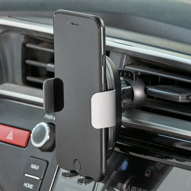 onn. 10W Wireless Car Vent Mount, Auto-Clamping Air Vent Car Phone Mount  Compatible with iPhone 13/12/11/XS/X/8 Series, Samsung Galaxy Series, etc 