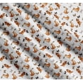 thumbnail image 3 of Soimoi White Cotton Poplin Fabric Insect & Cat Animal Print Fabric by Yard 42 Inch Wide, 3 of 7