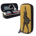 thumbnail image 1 of Ha-mi-ltoN Musical Quates Leather Pencil case Pencil case Stationery Bag Office Portable Storage Box Cosmetic Box Folder, 1 of 1