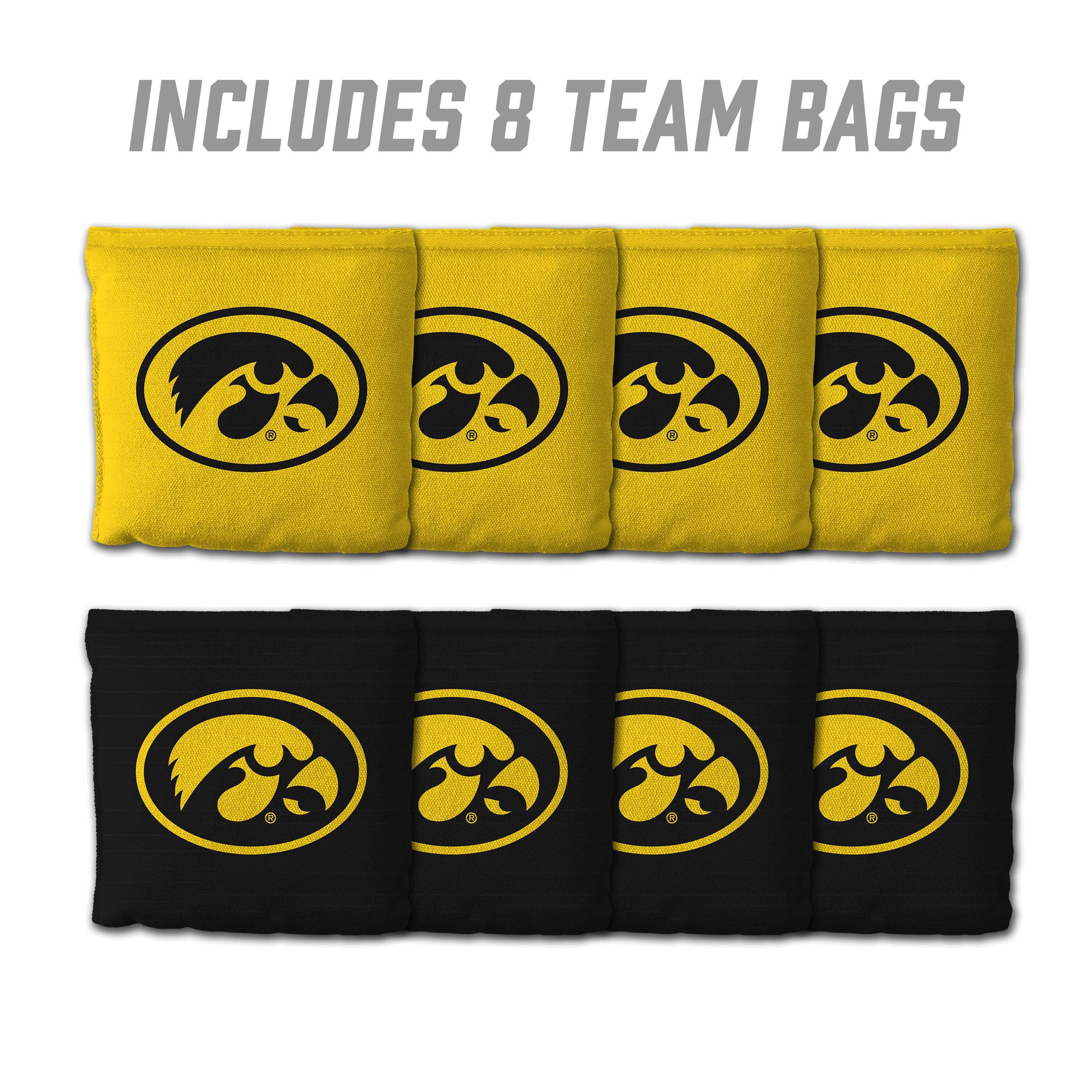 Iowa Hawkeyes 8pk Licensed Cornhole Bags