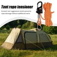 thumbnail image 4 of CSChome Camping Canopy Windproof Rope Tent Rope Tightener with Carabiner Clip Lanyard Adjuster Compact Portable Self-Locking for Outdoor Use, 4 of 7