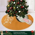thumbnail image 6 of FMSHPON Easter White Bunny Xmas Christmas Tree Skirt Stand Mat for Holiday Party Decoration Indoor Outdoor 48 inches, 6 of 6