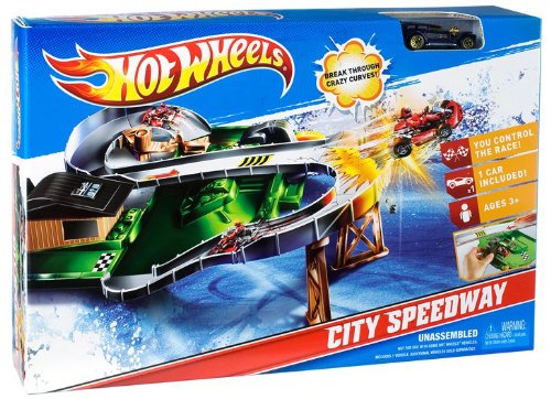 hot wheels city speedway trackset