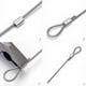 thumbnail image 4 of 50 piezas de manguitos dobles de aluminio, manguitos de cable de acero de 3 mm, clips de manguito de bucle de engarce de aluminio con extremos dobles, para cables de acero, cuerda de, 4 of 5