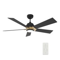 Smaair 52" Wifi Ceiling Fan with Remote and Dimmable LED Light for Smart Home
