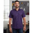thumbnail image 2 of Premium Work/Casual Wear Shirt â€“ Half Sleeve - 65/35 Blend â€“ 6 oz (Small, Navy Blue), 2 of 2
