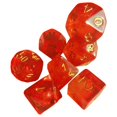thumbnail image 1 of Milaget Ensemble de dés Polyédriques en Résine dés de Jeu de Rôle dés de Divertissement Ensemble de dés Jeux de Rôle pour Monde Jeux de Société Jeux RPG Rouge, 1 of 9