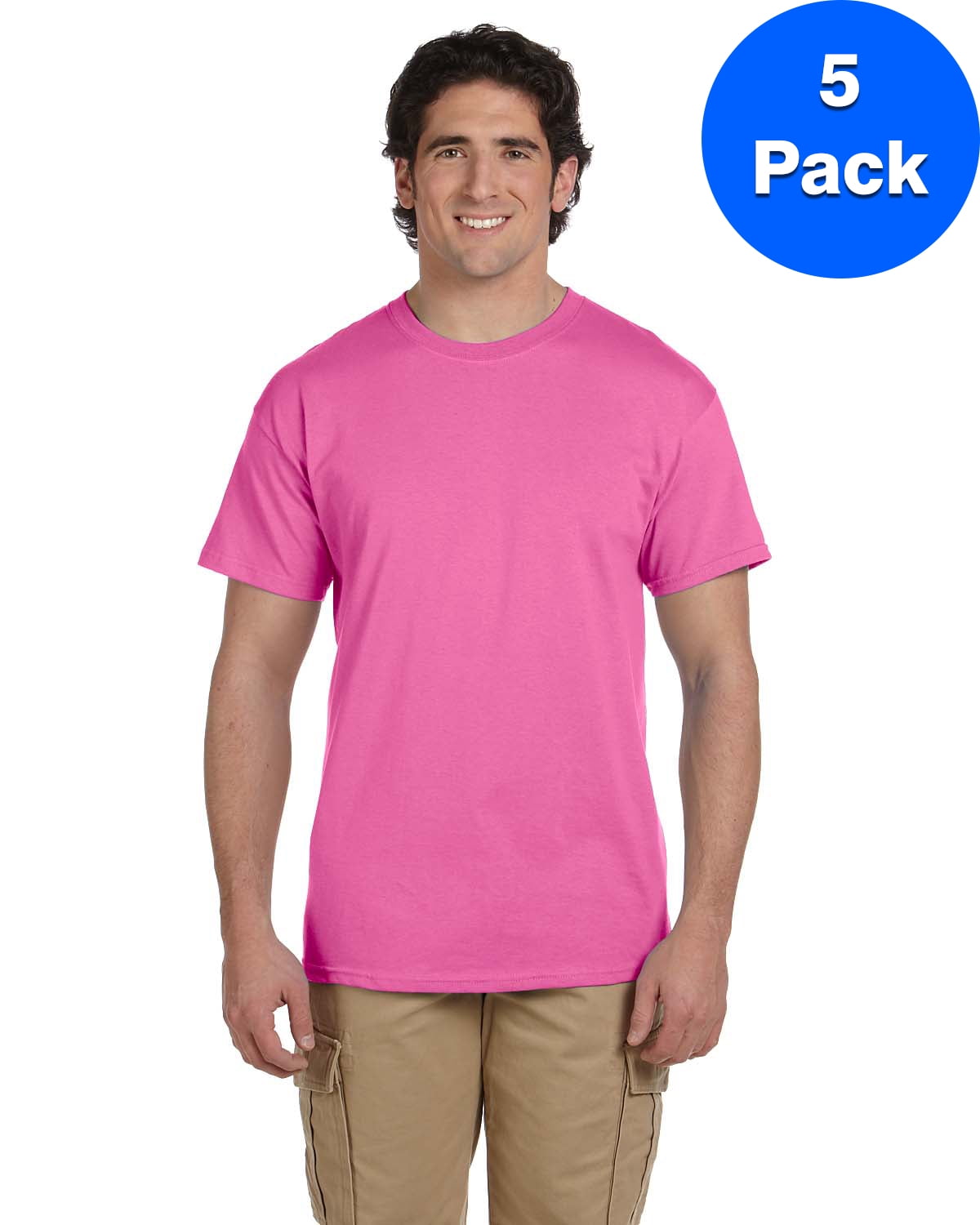 5 Pack Gildan Mens Ultra Cotton T-Shirt 