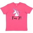 thumbnail image 3 of Inktastic 7th Birthday Cute Unicorn Youth T-Shirt, 3 of 5