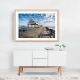 thumbnail image 5 of Pier at Waterfront Park, Charleston - Charleston South Carolina Photography Boardwalk Seaside Coastal Water Architecture Maritime Oak Framed Wall Art Print 12 x 18 inches, 5 of 6