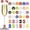 As Show, variant on 36-Pack Wine Glass Markers, Party Goblet Labels, Waterproof & Easy-to-Use Drink Tags for Bars, Weddings, Celebrations & Events