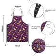 thumbnail image 3 of Purple Dinosaurs Dino Roar Pattern Kids Aprons for Girls and Boys,Adjustable Neck Strap Toddler Aprons for Kids Cooking Baking, 3 of 6